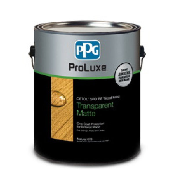 PPG Proluxe Cetol SRD RE SIK250-078/05 Wood Finish, Matte, Natural, Liquid, 5 gal, Pail