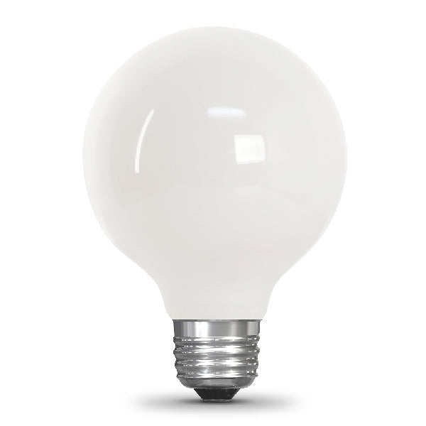 Feit Electric BPG2560W/950CA/FIL LED Bulb, Globe, G25 Lamp, 60 W Equivalent, E26 Lamp Base, Dimmable, Daylight Light