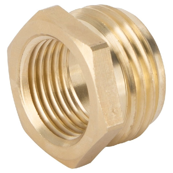 Landscapers Select GHADTRS-4 Hose Connector, 3/4 x 1/2 in, MNH x FNPT, Brass, Brass