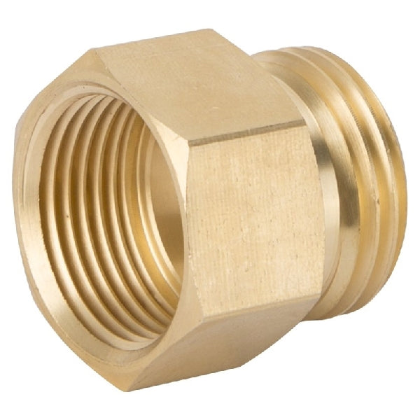 Landscapers Select GHADTRS-6 Hose Connector, 3/4 x 3/4 in, MNH x FNPT, Brass, Brass