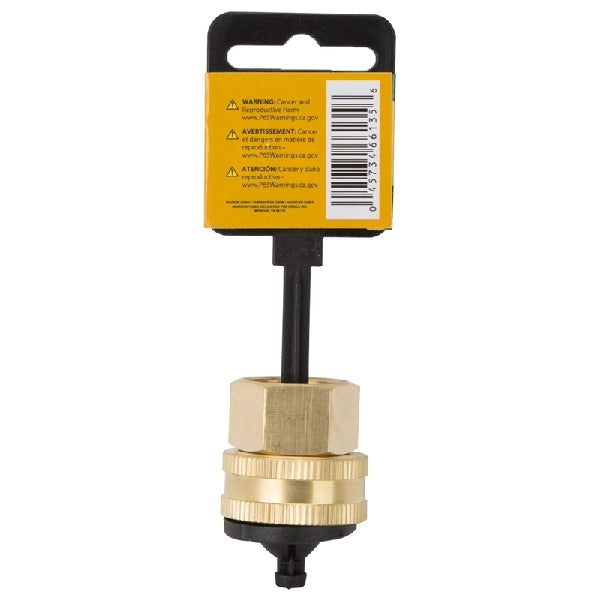 Landscapers Select GHADTRS-8 Swivel Hose Connector, 1/2 x 3/4 in, FNPT x FNH, Brass, Brass