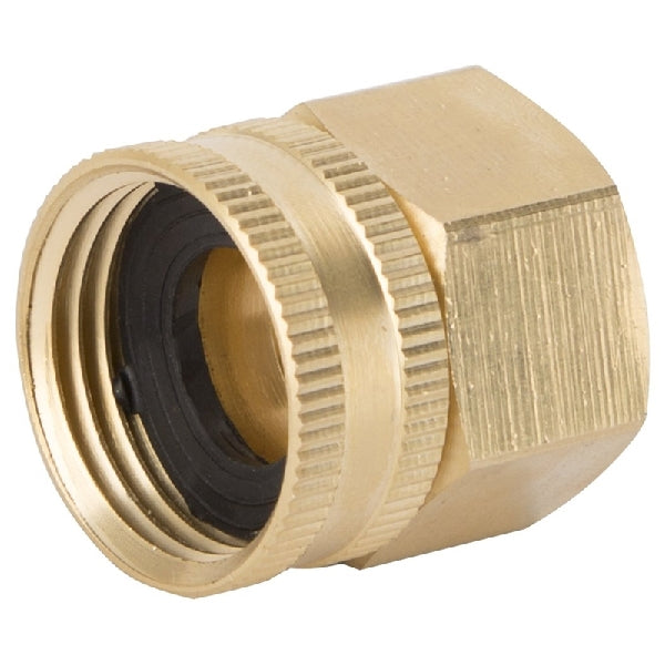 Landscapers Select GHADTRS-9 Swivel Hose Connector, 3/4 x 3/4 in, FNPT x FNH, Brass, Brass