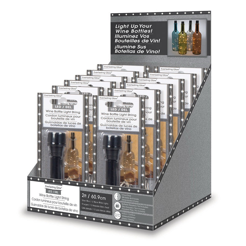 Gerson 93366 Wine Stopper with String Light