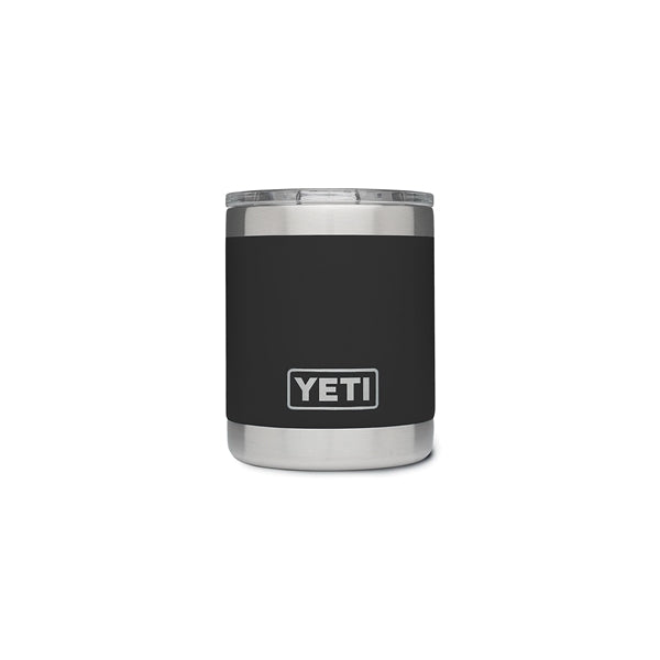 YETI Rambler 21071500563 10 OZ Lowball with Magslider Lid, Vacuum Insulated, Stainless Steel, Black,