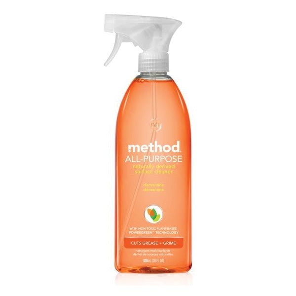 method 01164 Cleaner, 28 oz Aerosol Can, Liquid, Clementine