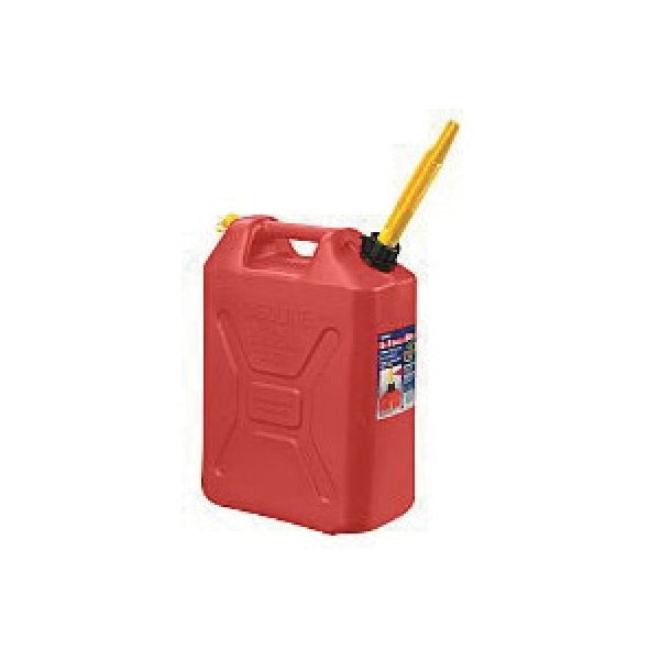 Scepter 3609 Military Style Gas Can, 20 L Capacity, Polyethylene, Red