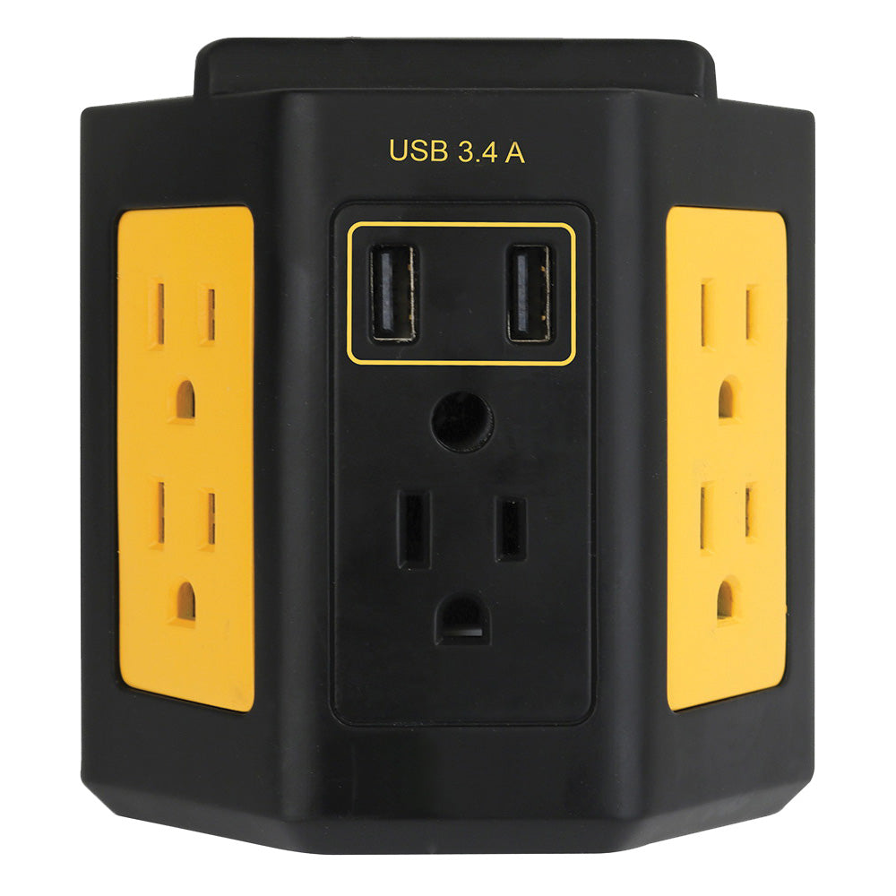 PowerZone ORPBWTU345 Outlet Adapter, 3.4 A, 2 -USB Port