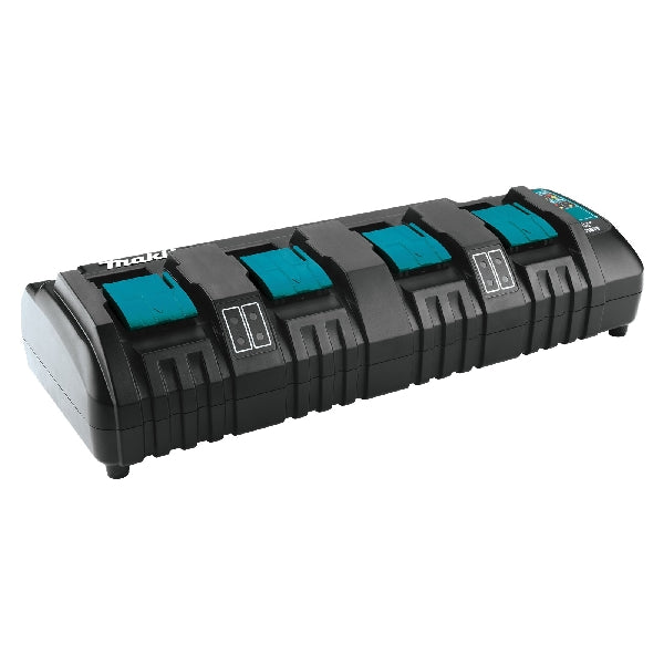 Makita DC18SF 4-Port Charger, 18 V Output, 2 to 3 Ah, 50 to 100 min Charge, 4-Battery, Battery Included: Yes
