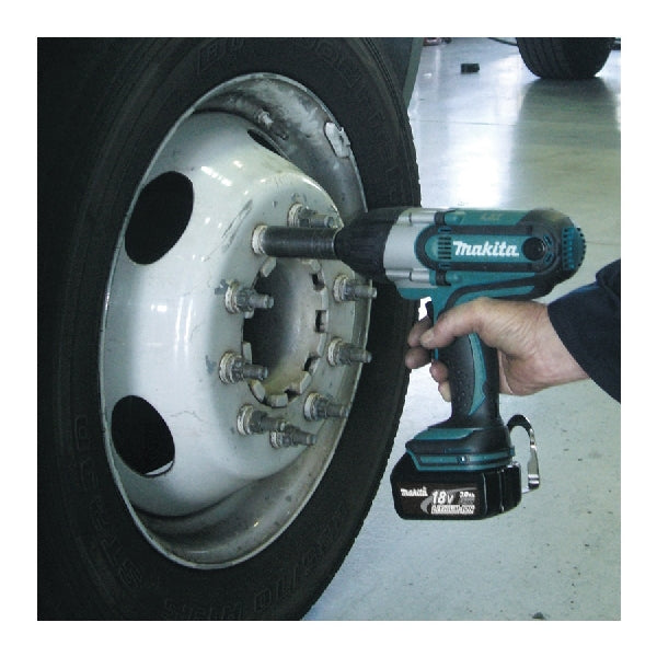Makita XWT041X Impact Wrench Kit, Battery Included, 18 V, 3 Ah, 1/2 in Drive, Square Drive, 2200 ipm