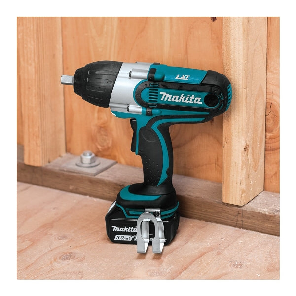 Makita XWT041X Impact Wrench Kit, Battery Included, 18 V, 3 Ah, 1/2 in Drive, Square Drive, 2200 ipm