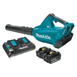 Makita XBU02PT Cordless Blower Kit, Battery Included, 5 Ah, 18 V, Lithium-Ion, 6-Speed, 473 cfm Air, 28 min Run Time