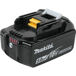 Makita XBU02PT Cordless Blower Kit, Battery Included, 5 Ah, 18 V, Lithium-Ion, 6-Speed, 473 cfm Air, 28 min Run Time