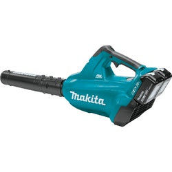 Makita XBU02PT Cordless Blower Kit, Battery Included, 5 Ah, 18 V, Lithium-Ion, 6-Speed, 473 cfm Air, 28 min Run Time