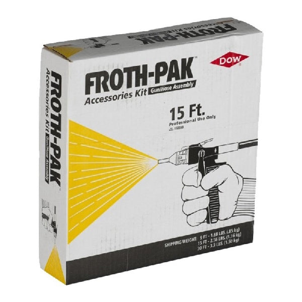 Dow 158398 Gun Hose Assembly, 15 ft L