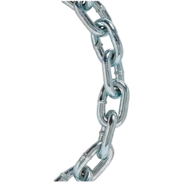 BARON 7228 Straight Link Chain, #2, 40 ft L, 520 lb Working Load, Carbon Steel, Zinc