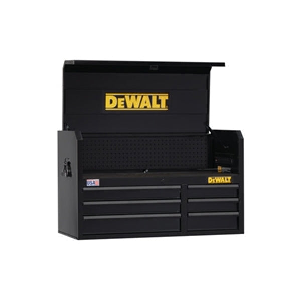 DeWALT DWST24062 Tool Chest, 12,348 cu-in, 40-1/2 in OAW, 24-1/2 in OAH, 18 in OAD, Steel, Black, 6-Drawer