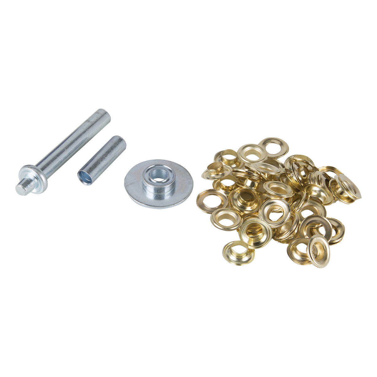 Vulcan JL-VT15988 Grommet Tool Kit, 30-Piece, Brass/Steel, Brass/Silver, Brass/Zinc Plated