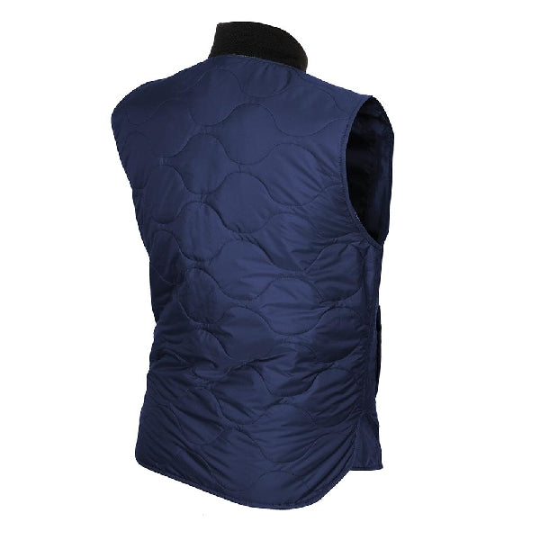 Mobile Warming Company Series MWJ18M17-07-04 Heated Vest, L, Nylon, Navy Blue, Rib-Knit Collar, Zipper Closure