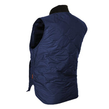 Load image into Gallery viewer, Mobile Warming Company Series MWJ18M17-07-04 Heated Vest, L, Nylon, Navy Blue, Rib-Knit Collar, Zipper Closure
