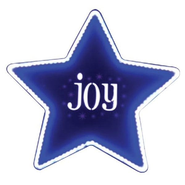 Hometown Holidays 62315 Pre-Lit Christmas Joy Star Sign, LED Bulb