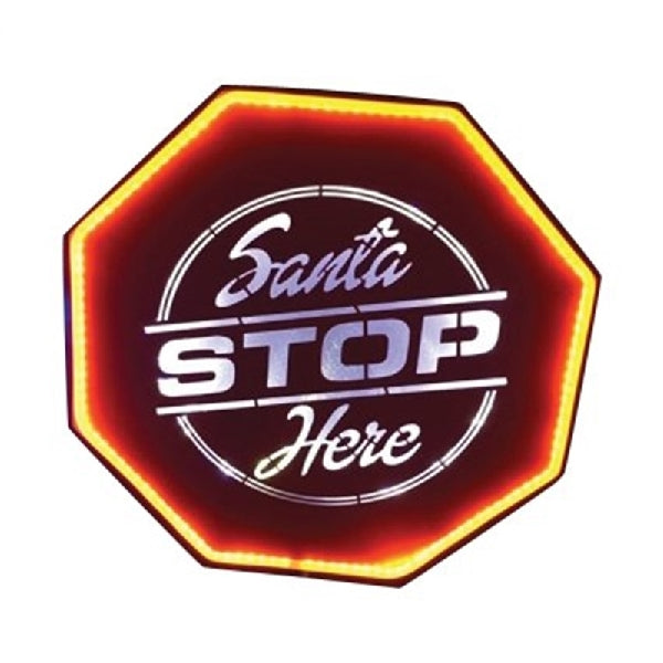 Santas Forest 62311 Santa Stop Here Sign, LED Bulb