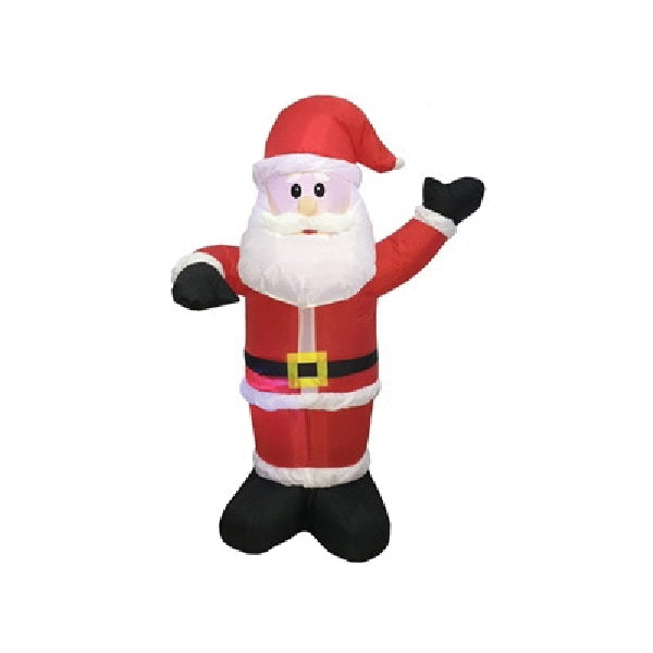 Hometown Holidays 90337 Christmas Inflatable Santa, 4 ft H