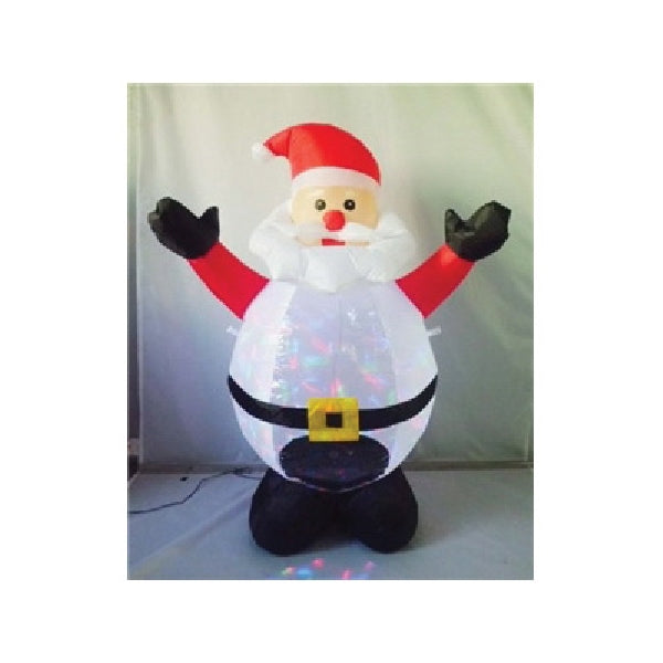 Santas Forest 90321 Christmas Inflatable Santa with Projector, 4 ft H