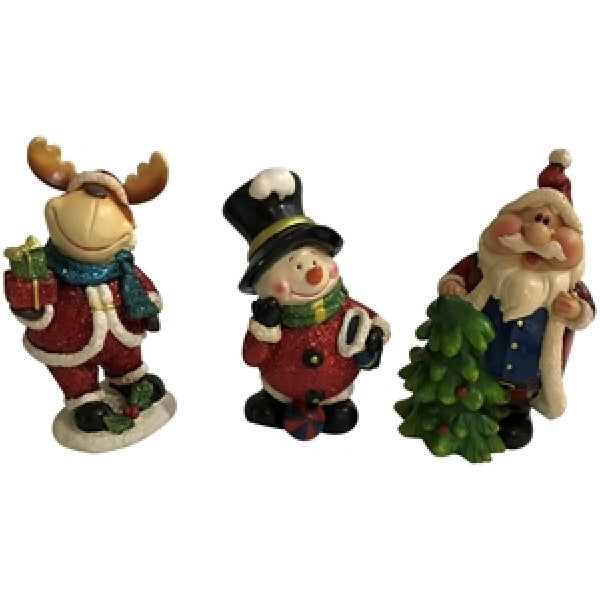 Santas Forest 89335 Christmas Figurine Set, Resin