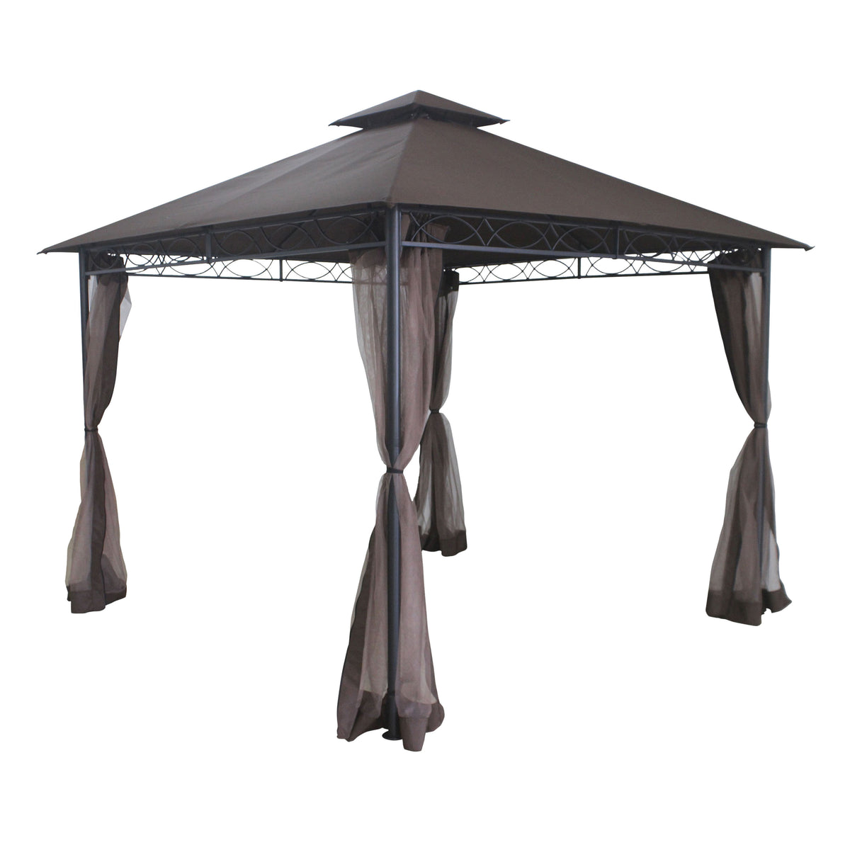Seasonal Trends 59936 Avalon Gazebo, 10 ft W Exterior, 10 ft D Exterior, 10 ft H Exterior