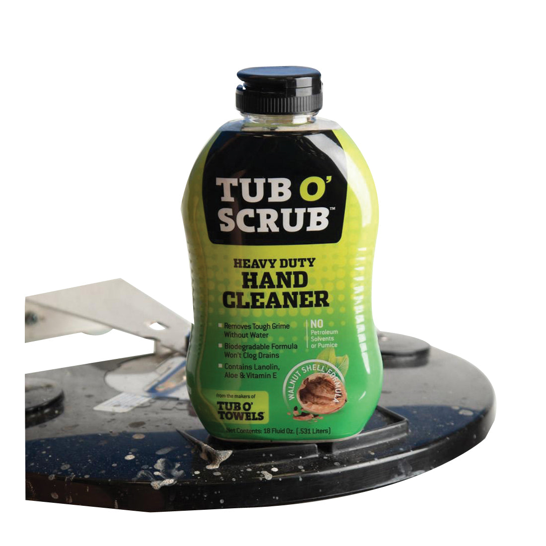 Tub O&#39;Scrub TS18 Heavy-Duty Hand Cleaner, Liquid, Brown, Mild Citrus, 18 oz Bottle