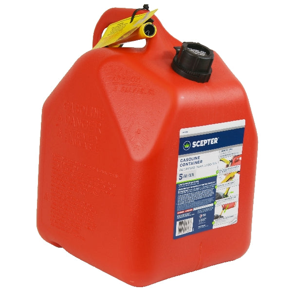 Scepter Flo n&#39; go FG4G511 Gas Can, 5 gal Capacity, Polypropylene, Red