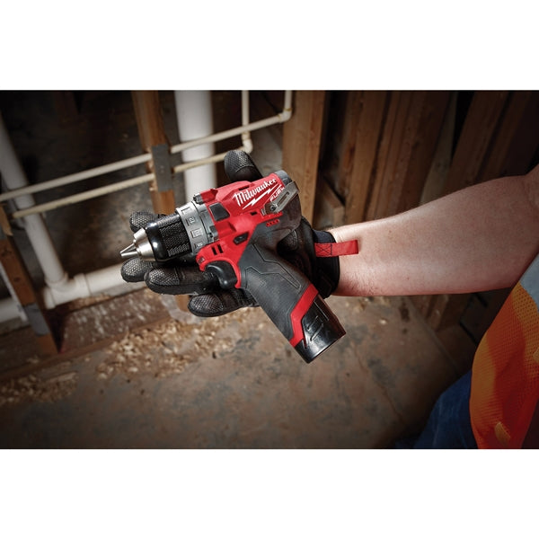 Milwaukee 2504-20 Hammer Drill, Tool Only, 12 V, 2, 4 Ah, 1/2 in Chuck, Ratcheting Chuck, 0 to 25,500 bpm