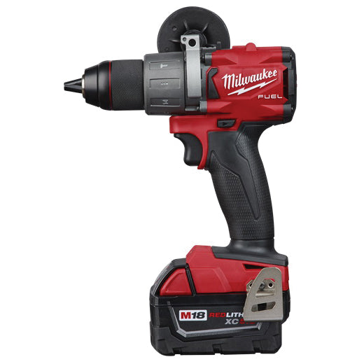 Milwaukee M18 FUEL 2804-22 Hammer Drill Kit, Battery Included, 18 V, 5 Ah, 1/2 in Chuck, Ratcheting Chuck