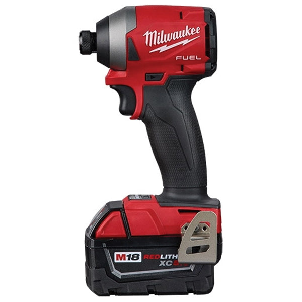 Milwaukee 2853-22 Impact Driver Kit, Battery Included, 18 V, 5 Ah, 1/4 in Drive, Hex Drive, 4300 ipm