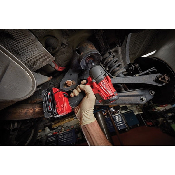 Milwaukee 2861-22 Impact Wrench Kit, Battery Included, 18 V, 5 Ah, 1/2 in Drive, Square Drive, 2400 rpm Speed
