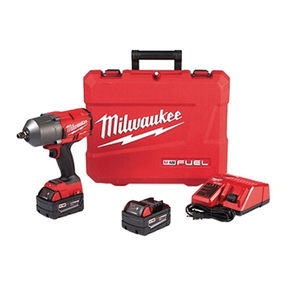 Milwaukee 2767-22 Impact Wrench, Battery Included, 18 V, 5 Ah, 1/2 in Drive, 2100 ipm, 1750 rpm Speed