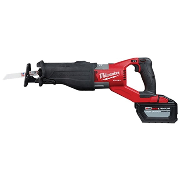 Milwaukee 2722-21HD Reciprocating Saw Kit, Battery Included, 18 V, 12 Ah, 1-1/4 in L Stroke, 0 to 3000 spm