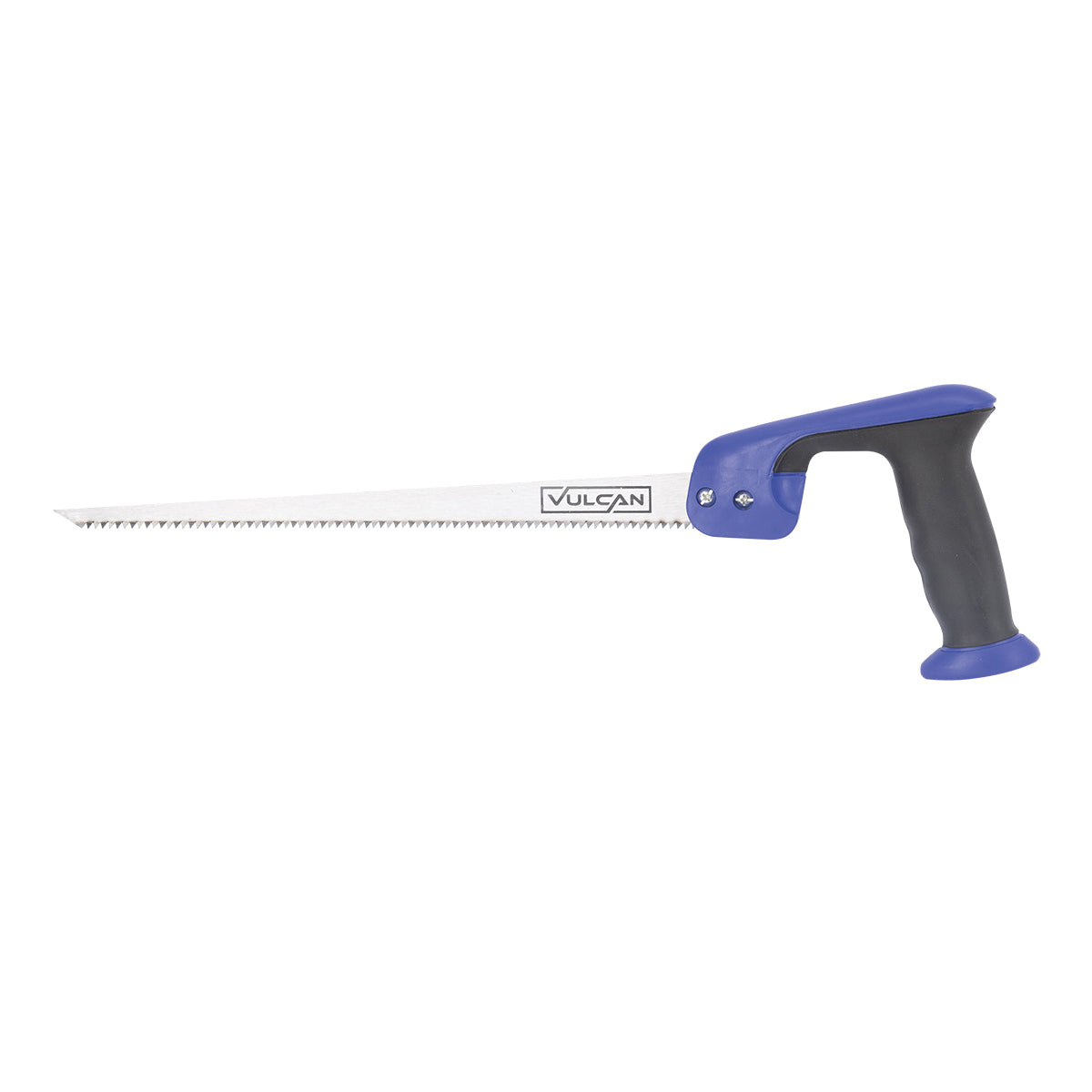 Vulcan Plastic Compass Saw, 12 in L Blade, 1-3/8 in W Blade, 7 TPI, Steel Blade, Plastic Handle