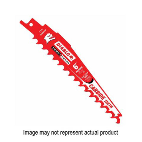 Diablo DS1203CP Reciprocating Saw Blade, 12 in L, 3 TPI, Carbide Cutting Edge