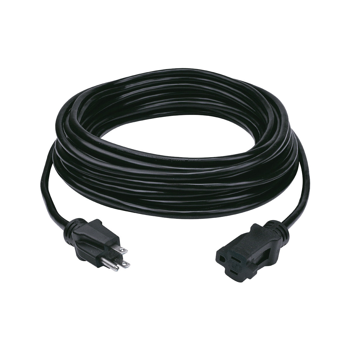 PowerZone OR532730 Extension Cord, 50 ft L, Black