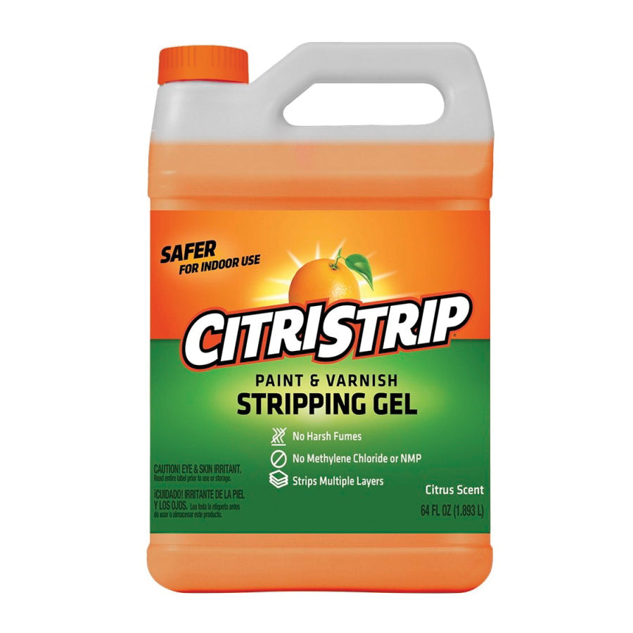 Citristrip HCSG803 Paint and Varnish Stripping Gel, Liquid, Orange