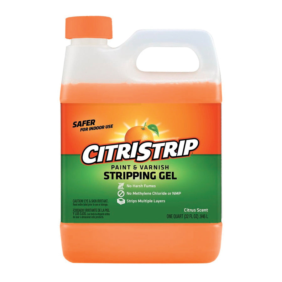 Citristrip QCSG801 Paint and Varnish Stripping Gel, Liquid, Orange