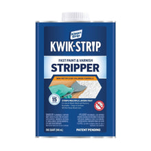 Load image into Gallery viewer, Klean Strip KWIK-STRIP QKWS961 Paint and Varnish Stripper, Liquid, Aromatic, 1 qt, Can
