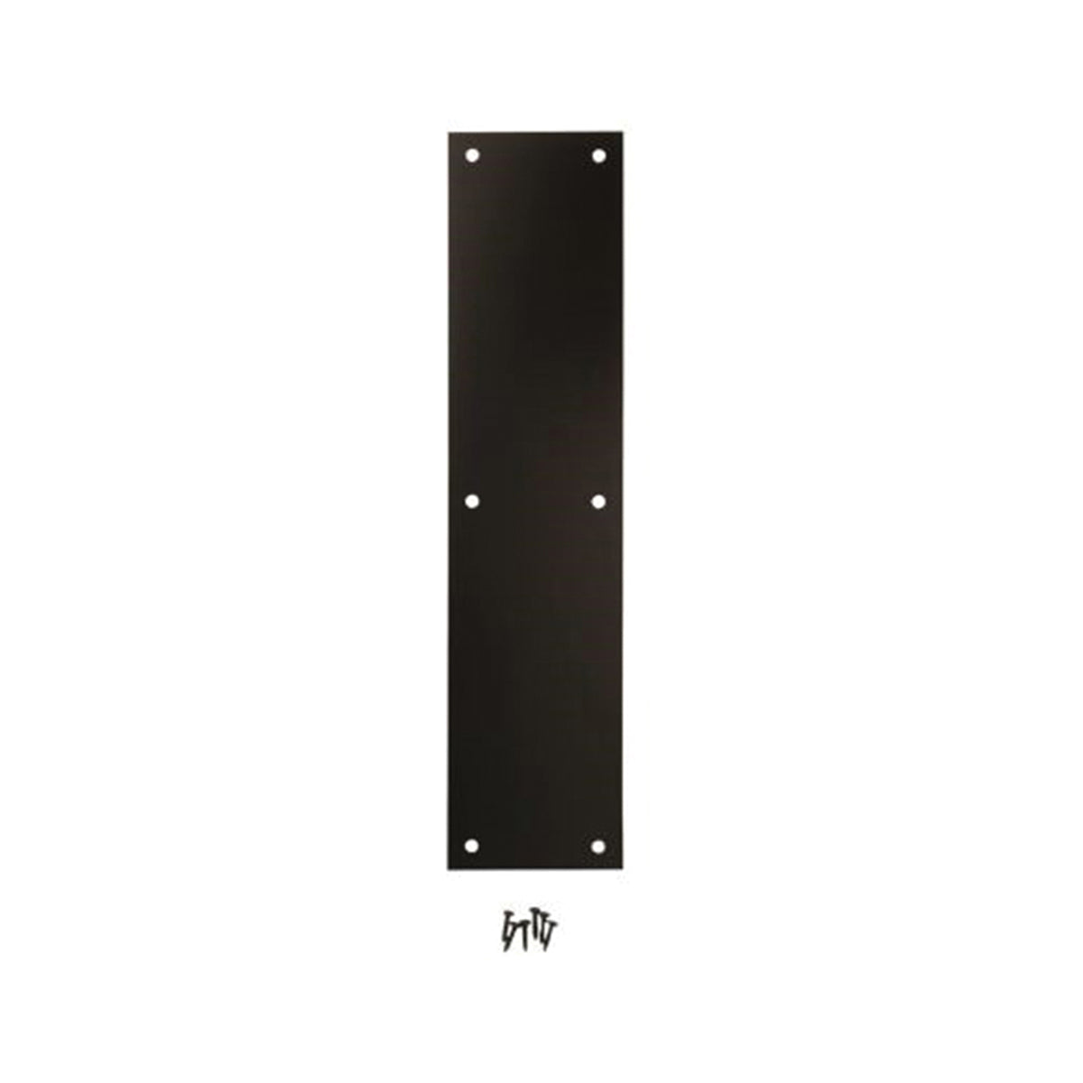 National Hardware N270-502 Push Plate, Aluminum, Oil-Rubbed Bronze, 15 in L, 3-1/2 in W