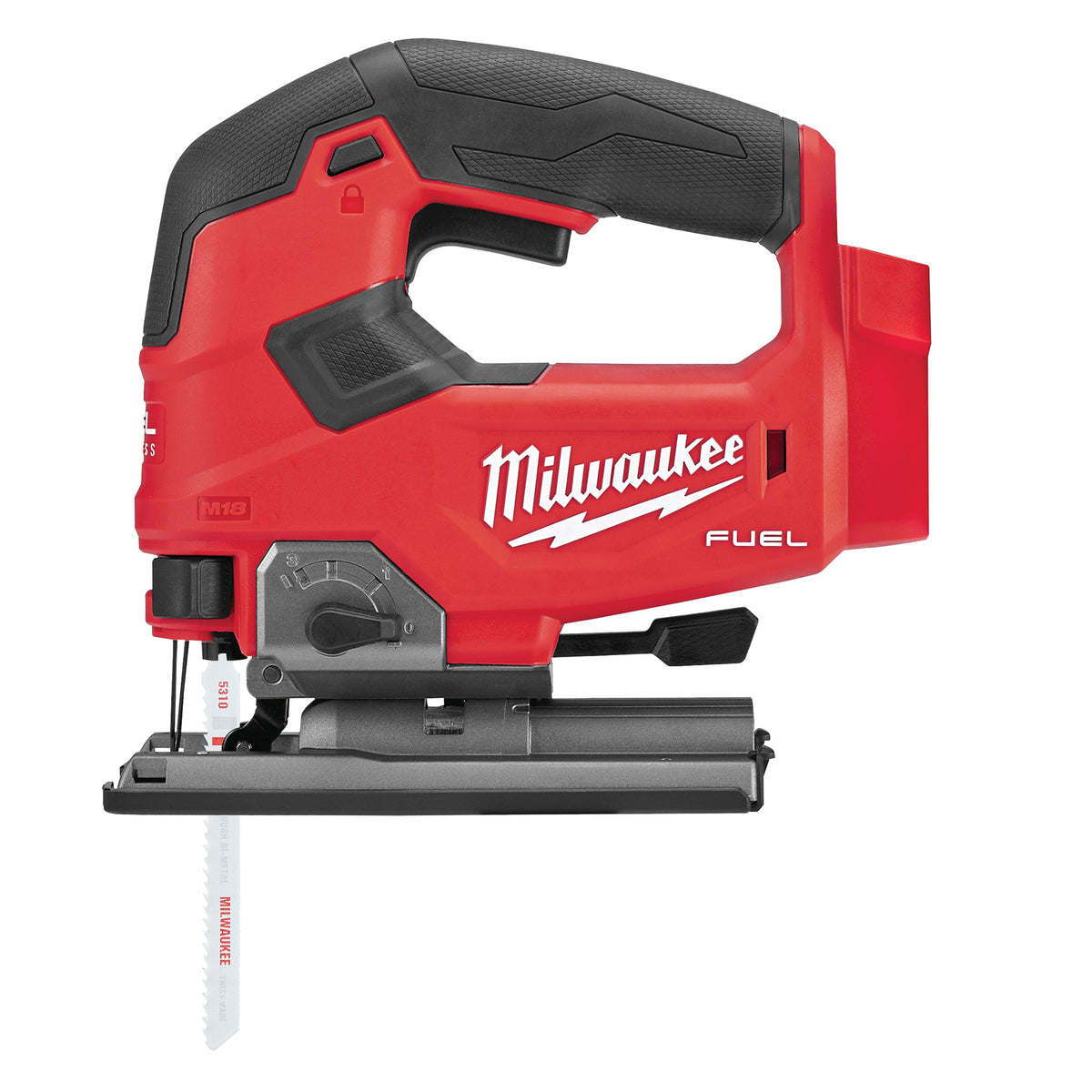 Milwaukee 2737-20 Jig Saw, Tool Only, 18 V, 5 Ah, 5-1/2 in Wood Cutting Capacity, 1 in L Stroke, 3500 spm