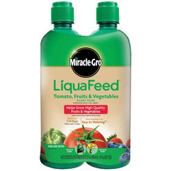 Miracle-Gro LiquaFeed 1004402 Tomato/Fruit and Vegetable Plant Food, 16 oz Bottle, Liquid, 9-4-9 N-P-K Ratio