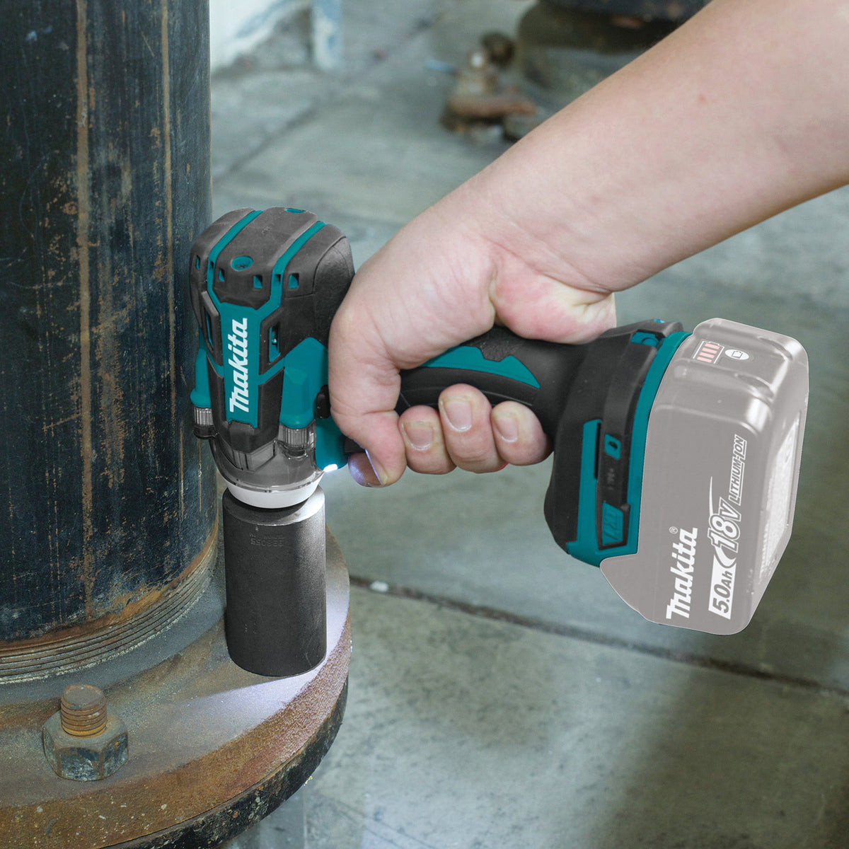 Makita XWT11Z Impact Wrench, Tool Only, 18 V, 5 Ah, 1/2 in Drive, Square Drive, 0 to 3500 ipm