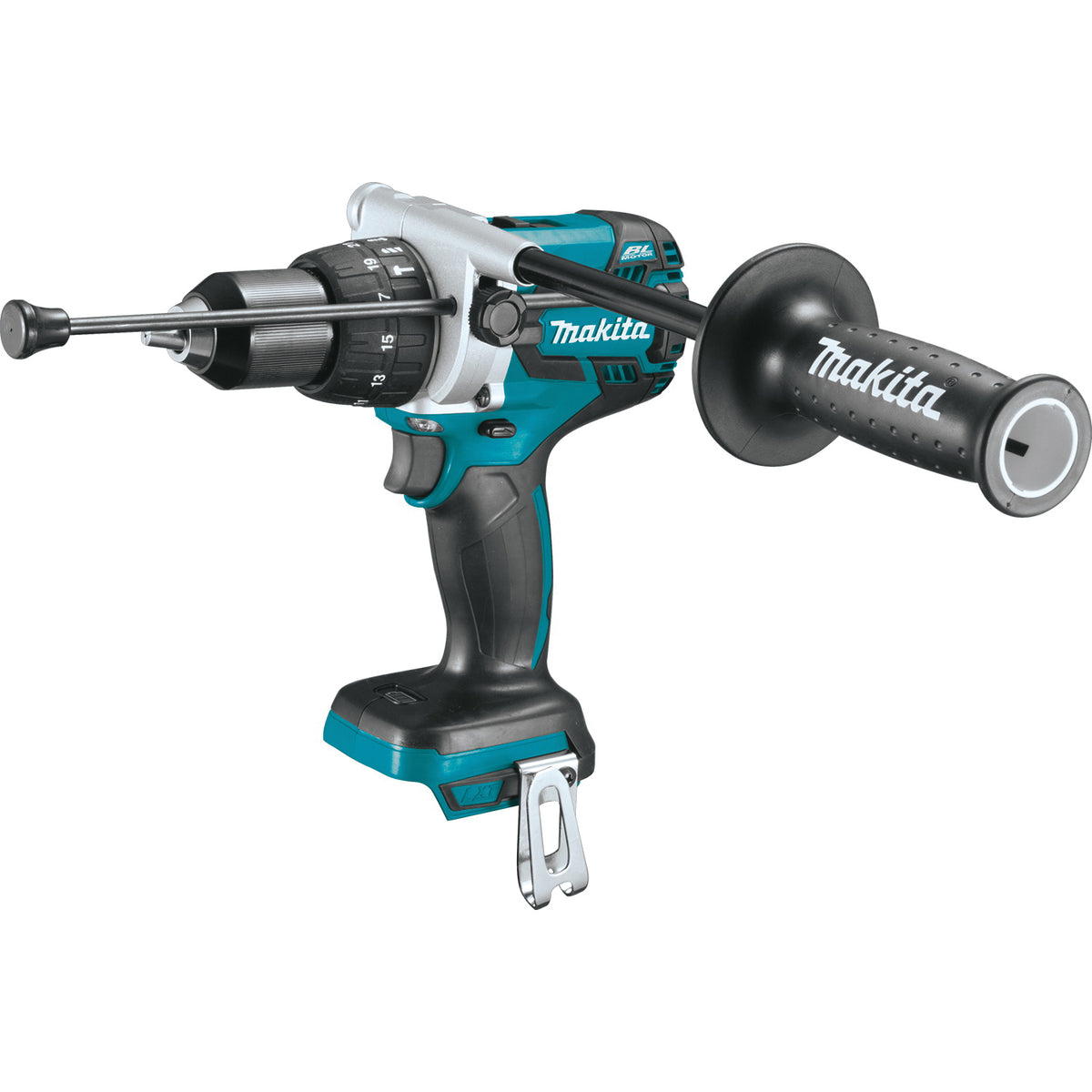 Makita XPH07Z Hammer Drill/Driver, Tool Only, 18 V, 4 Ah, 1/2 in Chuck, Keyless, Self-Ratcheting Chuck