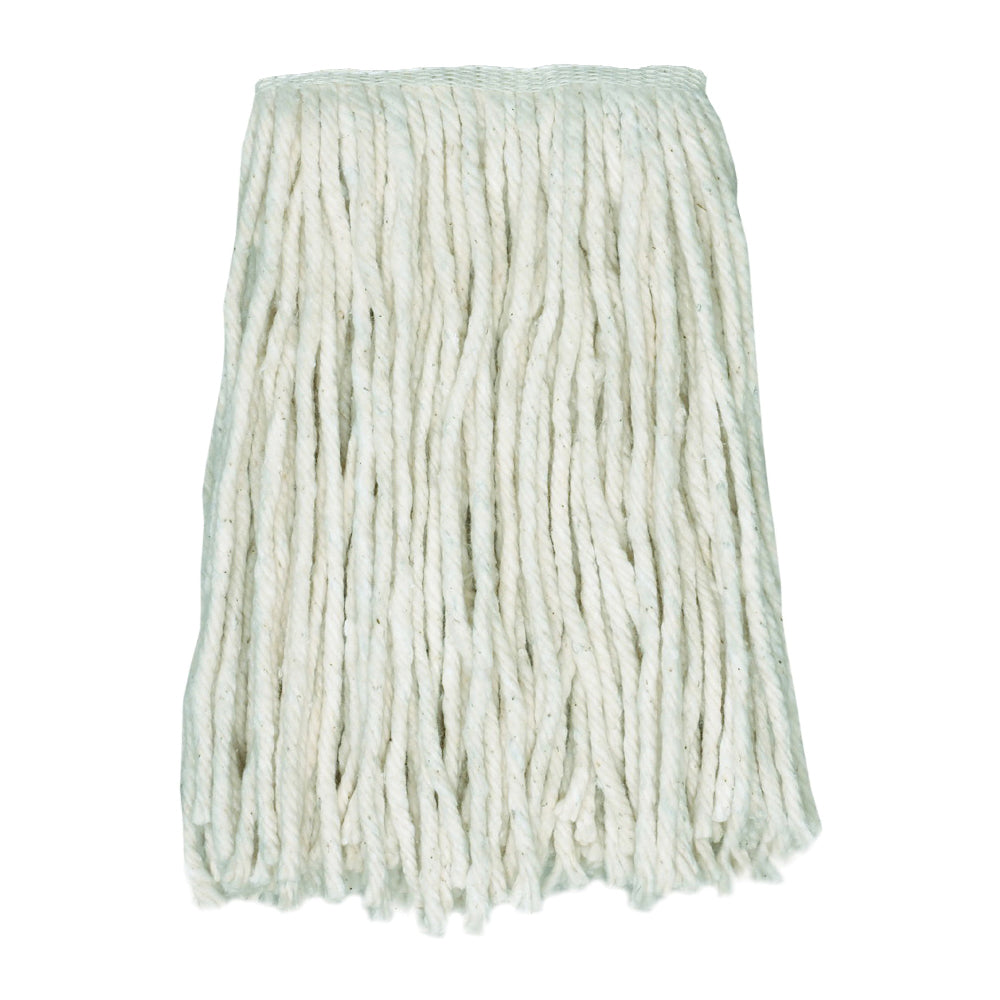 CONTINENTAL COMMERCIAL CHOICE A957124 Mop Head, 1-1/4 in Headband, Cotton, Natural