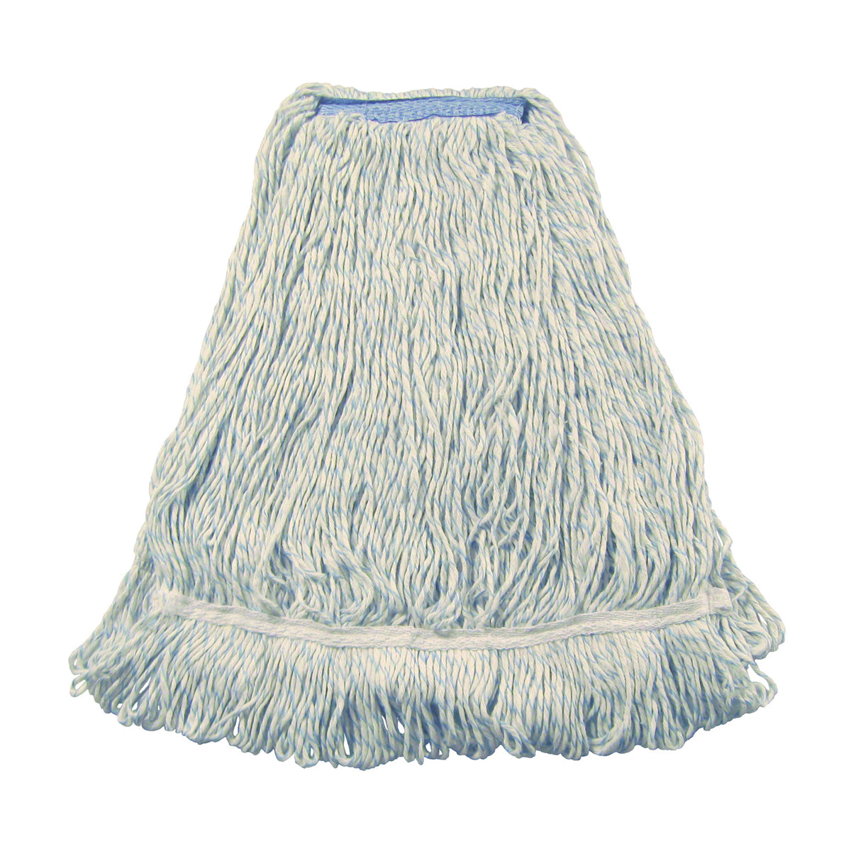 CONTINENTAL COMMERCIAL FastTrack A03512 Wet Mop Head, 1-1/4 in Headband, Rayon, Blue/White
